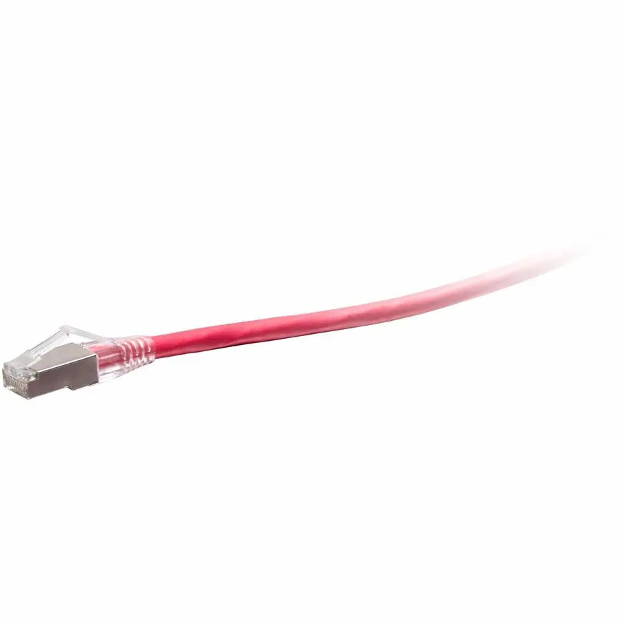 LEGRAND AV C2G F-Series Cat6A Shielded Network Cable - 50 ft, Red, TAA Compliant
