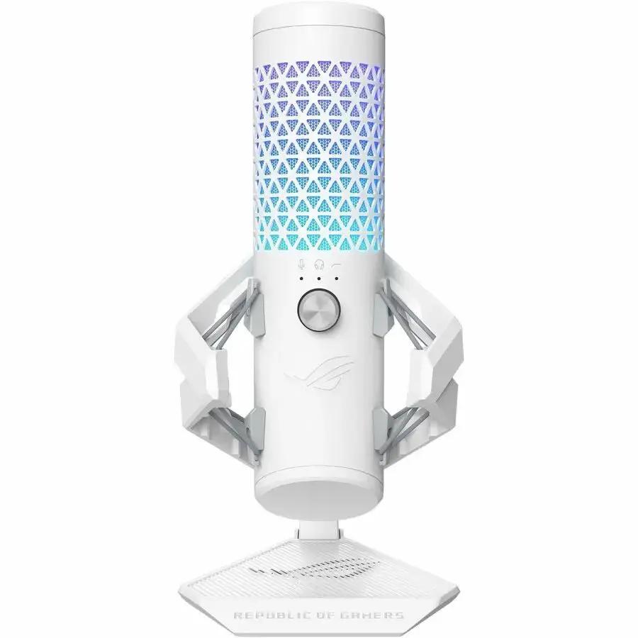 Asus ROG Carnyx Wired Condenser Microphone for Gaming, Streaming, and Recording - White by ASUS Computer International
