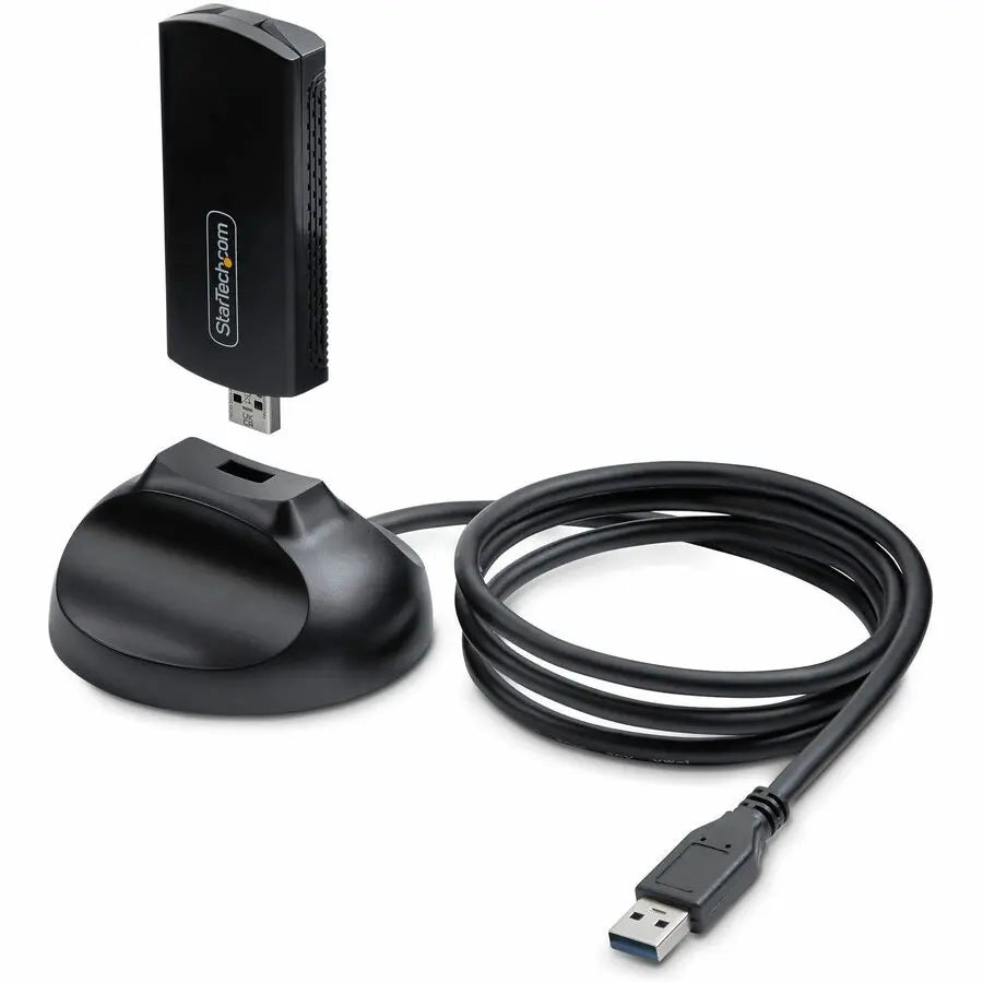 StarTech.com AX54005A-USB-WIFI-6E Wi-Fi 6E USB Adapter for Desktop & Laptop - Tri-Band 5400 Mbps
