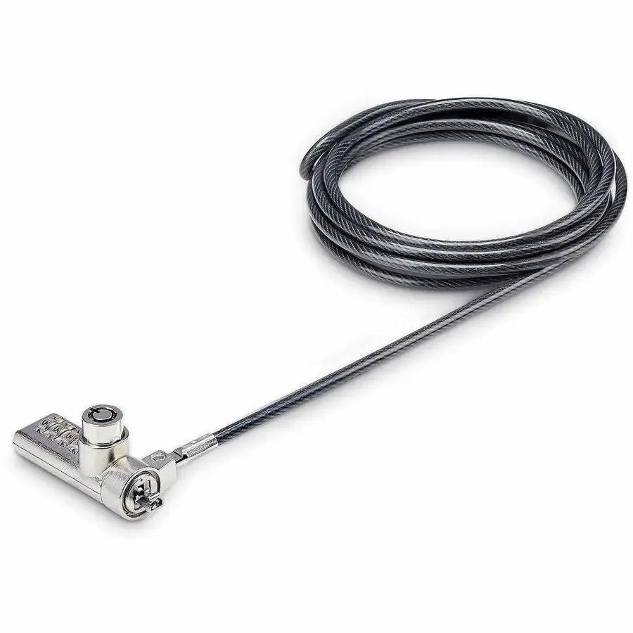 StarTech.com DUALKA10-LAPTOP-LOCK K-Slot Cable Lock Kit – 10 Pack with 6.5ft Steel Cable, Combination & Key Lock for Laptops, Monitors, and Office Devices by StarTech.com