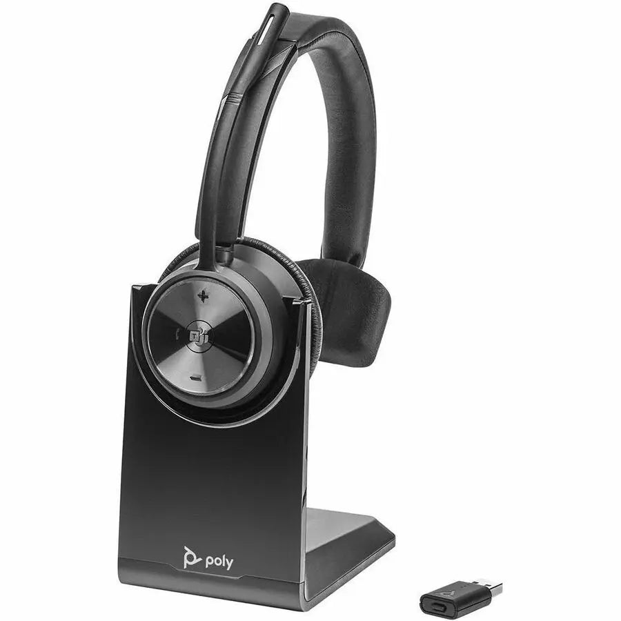 Poly Savi 7310 UC Monaural Wireless Headset with DECT Security and 450 ft Range
