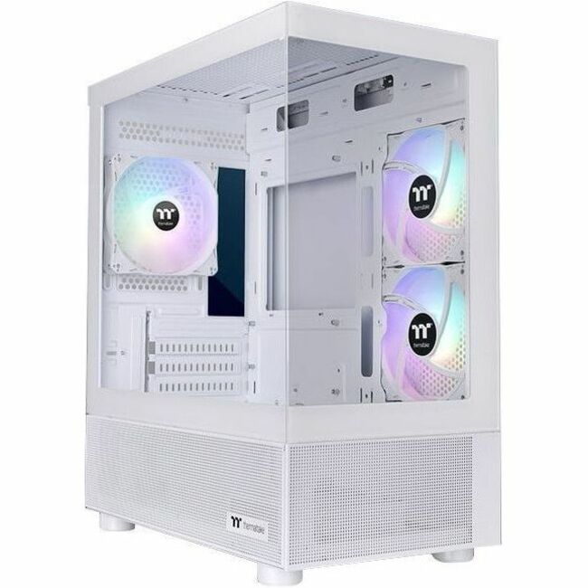 Thermaltake View 170 TG ARGB Snow Micro Chassis – Compact Mini ITX Case with Tempered Glass Panels