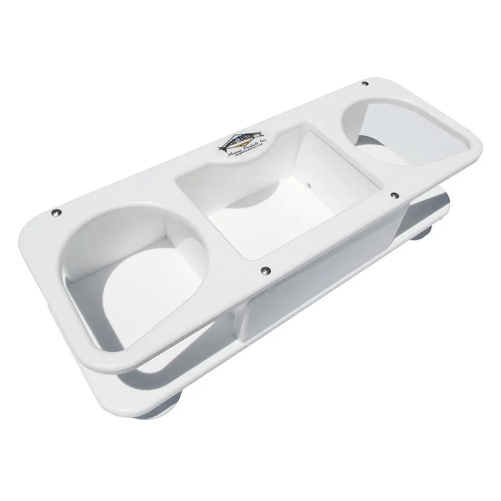 Deep Blue Marine MB-2 Double Cup Holder with Suction Cups for Boats and Vehicles