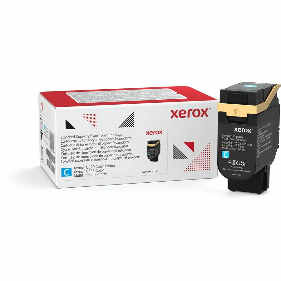 Xerox Genuine Cyan Standard-Capacity Toner Cartridge 006R04820 for C320 and C325 Printers