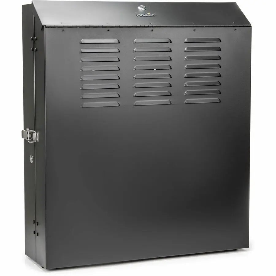 Rocstor SolidRack 4U Low Profile Wall-Mount Enclosure Cabinet with Locking Top and Vented Design