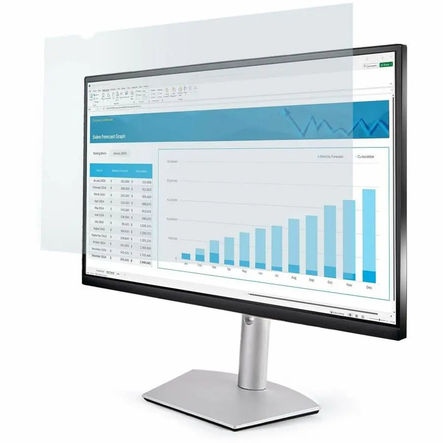 StarTech 24-inch 16:10 Anti-Blue Light Filter for Computer Monitors - Reduces Eye Strain and Protects Screen