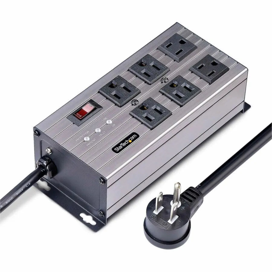 StarTech.com 6-Outlet Power Strip with Surge Protection and EMI/RFI Noise Isolation