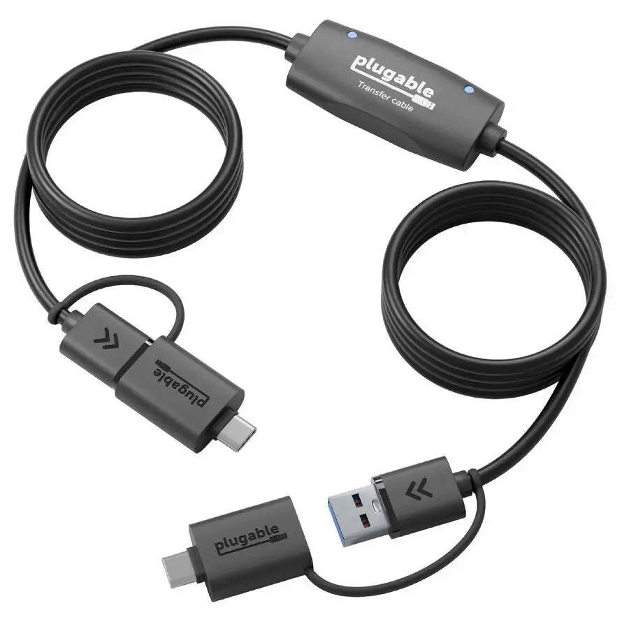 Plugable USB 3.0 Transfer Cable with USB-C Adapter (USBC-TRAN) for Fast PC Data Migration