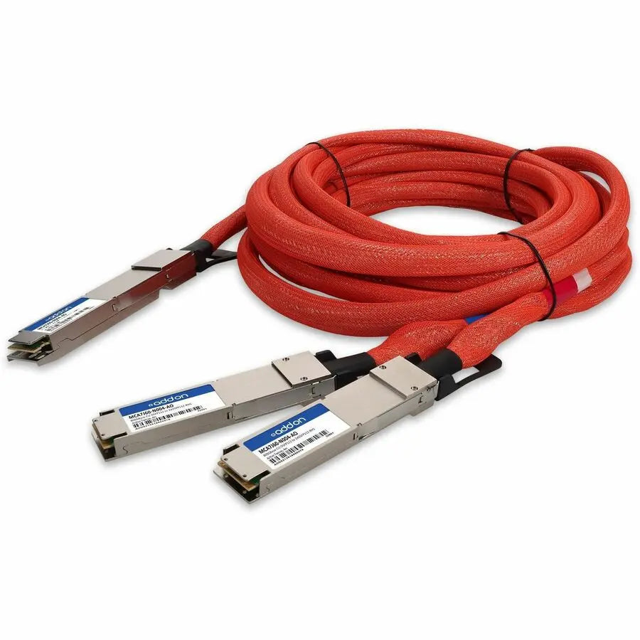 AddOn Mellanox MCA7J60-N004-AO 4 Meter Active Twinaxial Network Cable - 800GBase-CU OSFP112 to 2xOSFP112-RHS