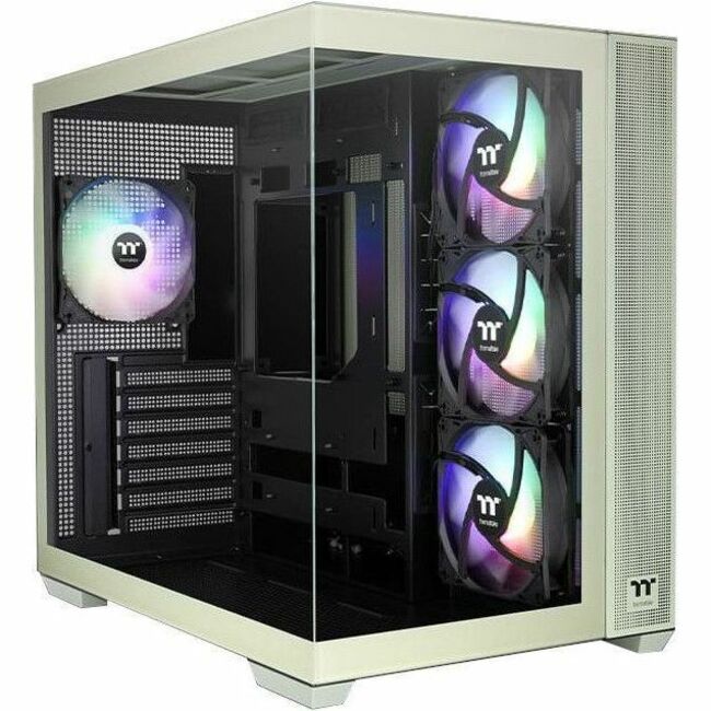 Thermaltake View 380 TG ARGB Matcha Green Mid Tower Chassis with Tempered Glass Panels