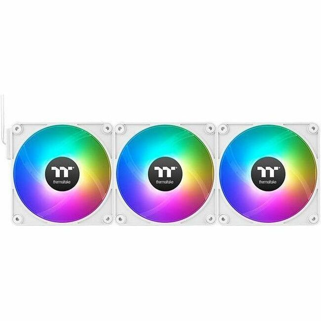 Thermaltake CT140 EX ARGB Sync PC Cooling Fan White (3-Pack) - High-Performance RGB Fans for Gaming and Custom PC Builds