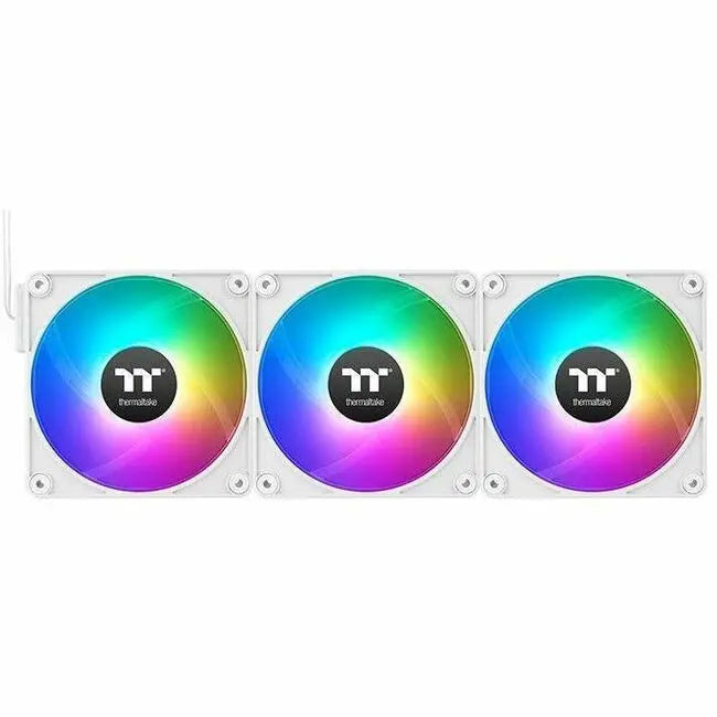 Thermaltake CT140 EX Reverse ARGB Sync PC Cooling Fan White (3-Pack) - Advanced RGB, Quiet Operation, Easy Installation
