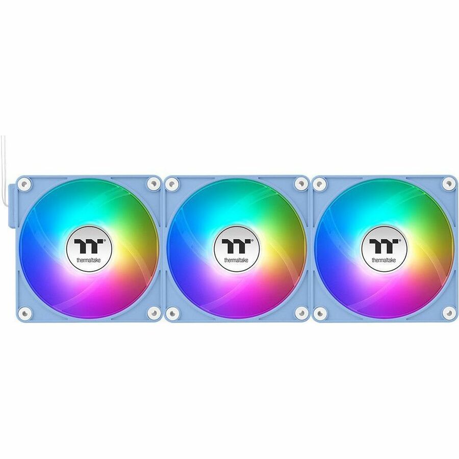Thermaltake CT120 EX Reverse ARGB Sync Hydrangea Blue 120mm PC Cooling Fans, 3-Pack, CL-F198-PL12BU-A