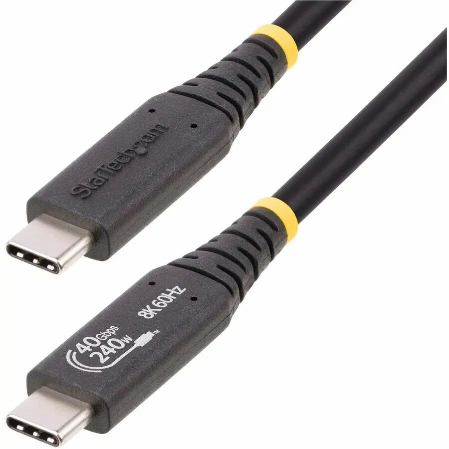 StarTech.com 1.6ft USB4 Cable with 40Gbps Data Transfer, 8K Video Support, and 240W Power Delivery