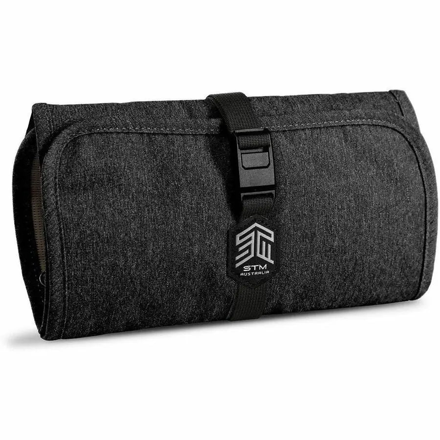 STM Goods Dapper Wrapper Carrying Case in Magnet Black – Compact, Water-Resistant Accessory Organizer