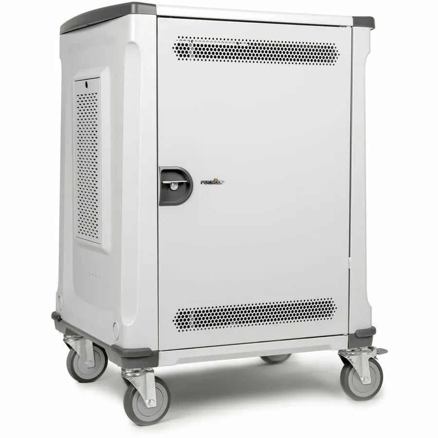 Rocstor Volt C32 32-Port Pre-Wired Device Charging Cart with USB-C Adapters