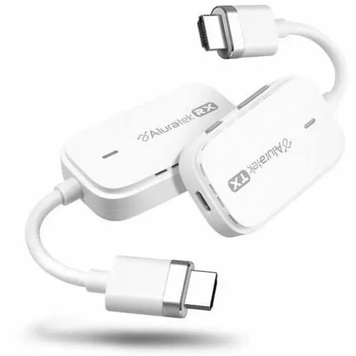 Aluratek Streamcast Pro Wireless HDMI Streaming Kit AWHTR01F – Full HD 1080p Video Extender for Home, Classroom, and Business Presentations