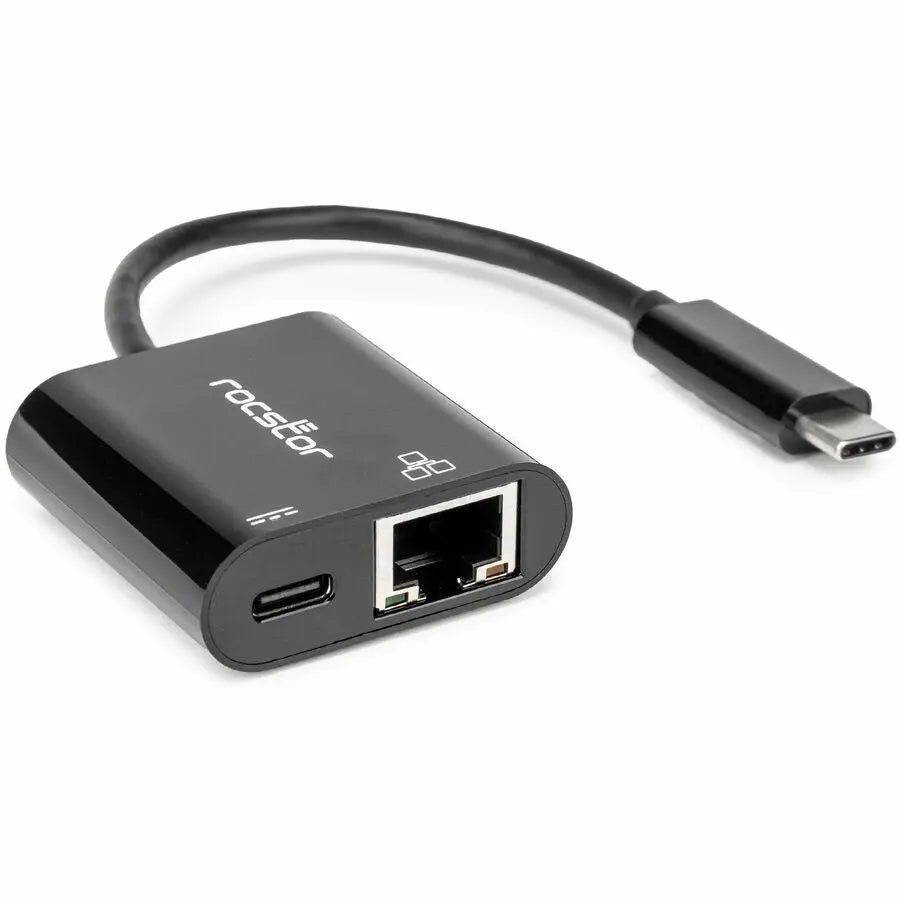 Rocstor Y10A340-B1 USB-C to Gigabit Ethernet Adapter with 100W Power Delivery Support