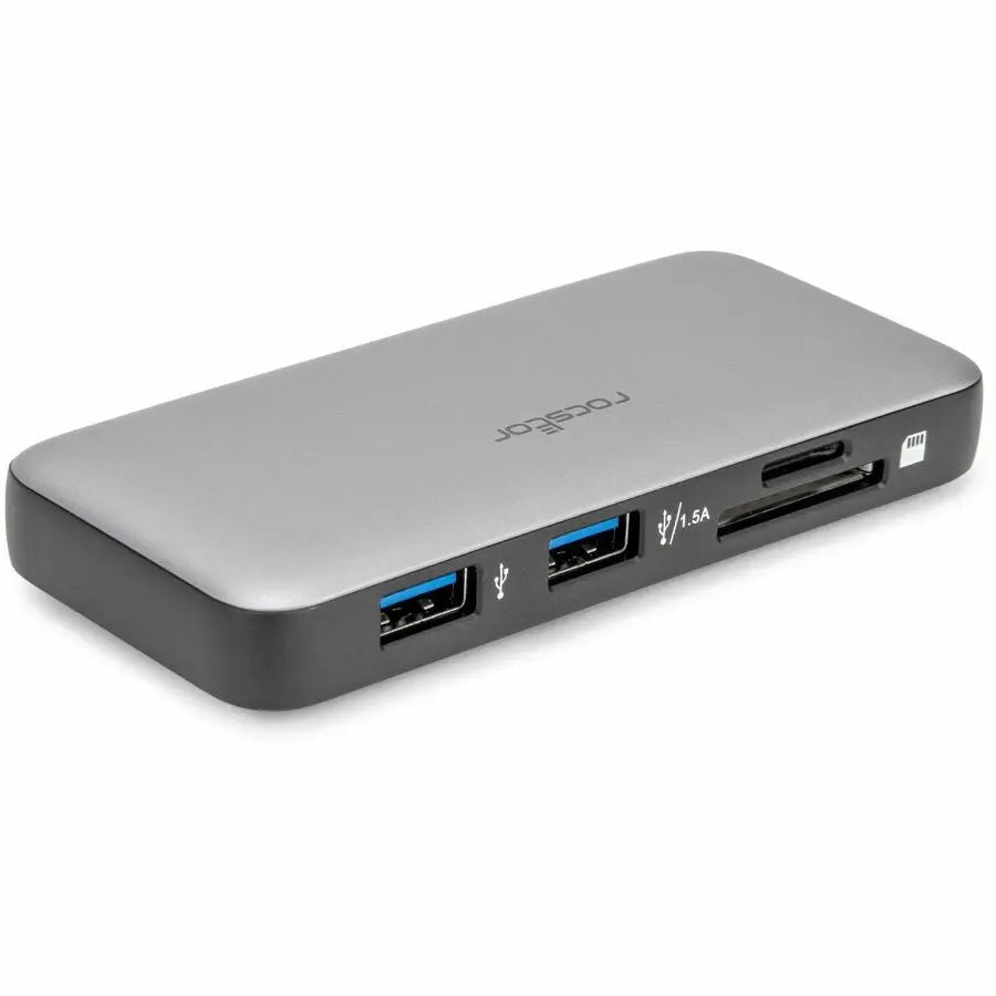 Rocstor Y10A305-S1 Premium Docking Station with 4K HDMI, USB-A, Ethernet, SD Card Slots, and Power Delivery for MacBook, Surface Pro, iPad Pro, and HP Elite