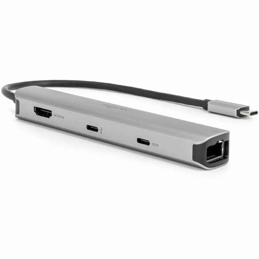 Rocstor Premium Slim Docking Station Y10A311-S1 – 6-in-1 USB-C Multiport Adapter with 4K HDMI, Gigabit Ethernet, and Power Delivery