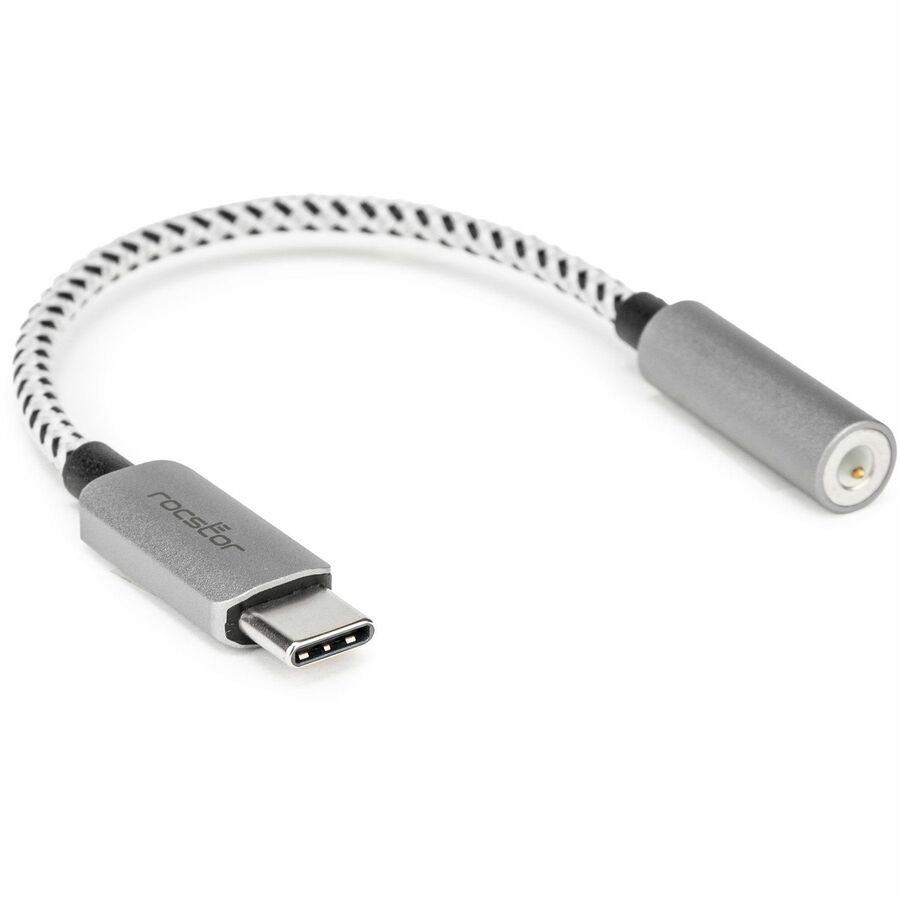 Rocstor Premium USB-C to Hi-Res 3.5mm Audio Adapter DAC Y10A333-S1
