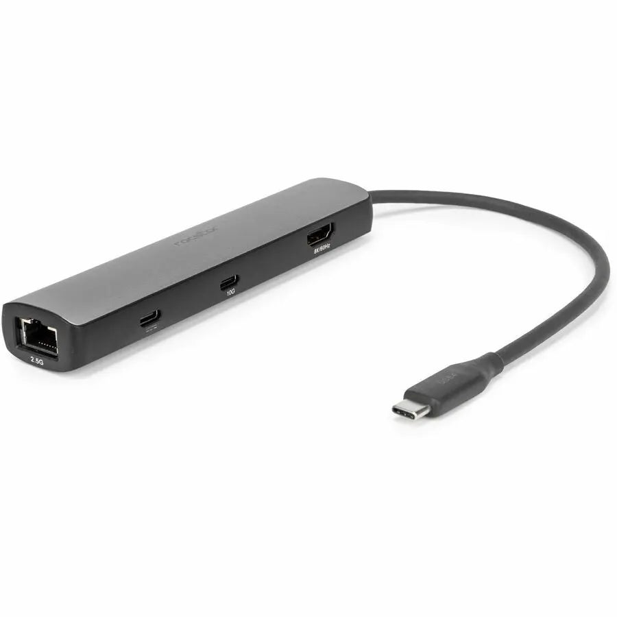 Rocstor Y10A316-S1 USB4 6-in-1 Multiport Docking Station with 8K HDMI, Gigabit Ethernet, and 100W Power Delivery