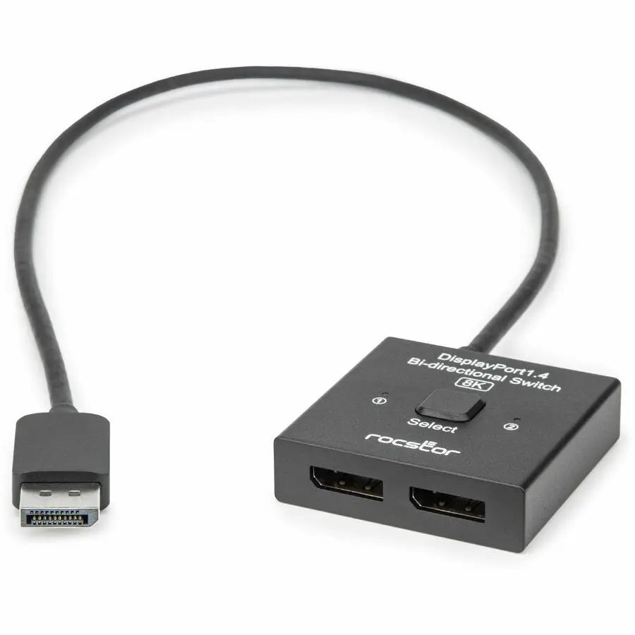 Rocstor Y10A336B1 DisplayPort 1.4 Bi-Directional Switcher for 8K Resolution