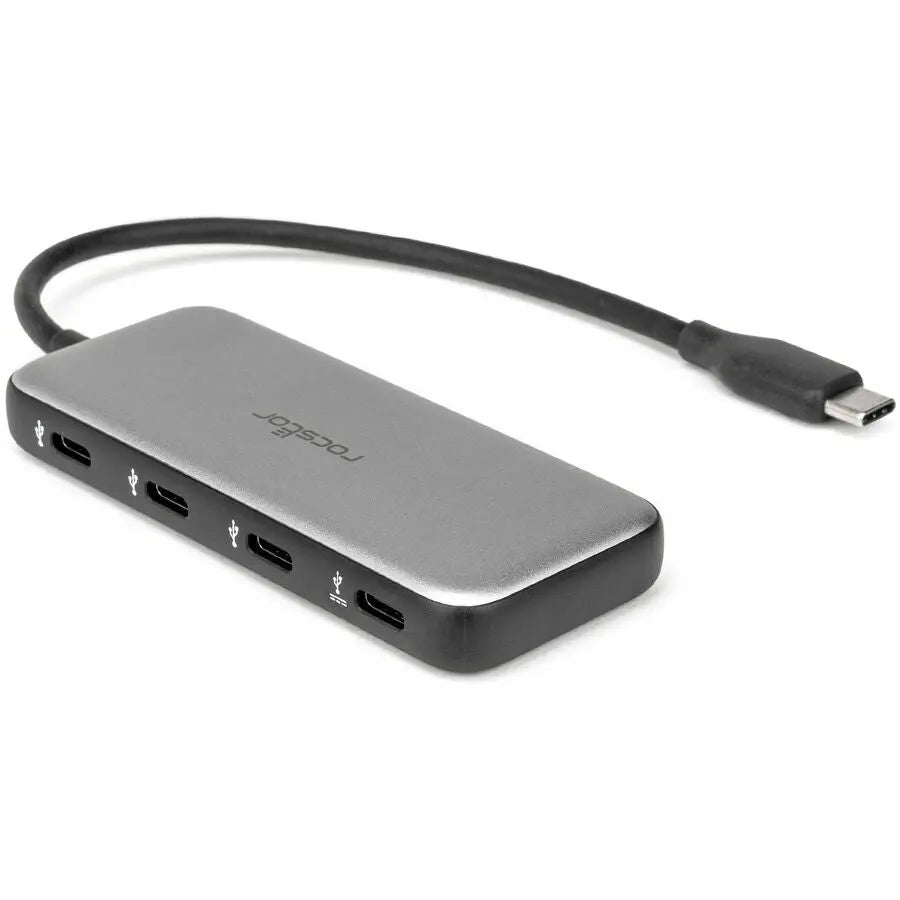 Rocstor Premium USB-C Hub with Power Delivery (Part Y10A318-S1) - Expand Your Connectivity with Four USB-C 3.1 Ports