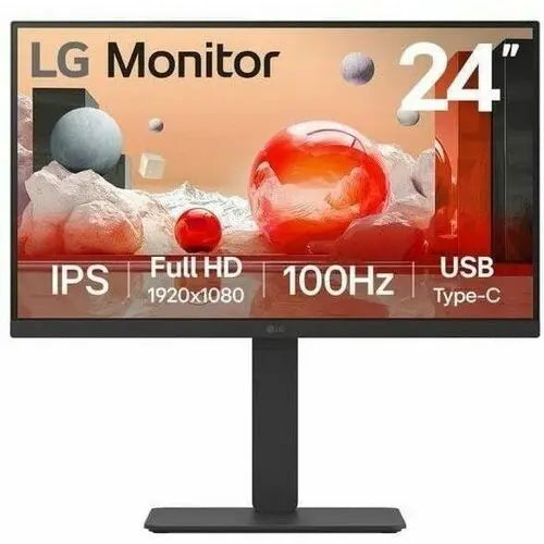 LG 24BA650-B 24-Inch Full HD IPS Monitor with USB-C, Built-in Speakers, and KVM Switch