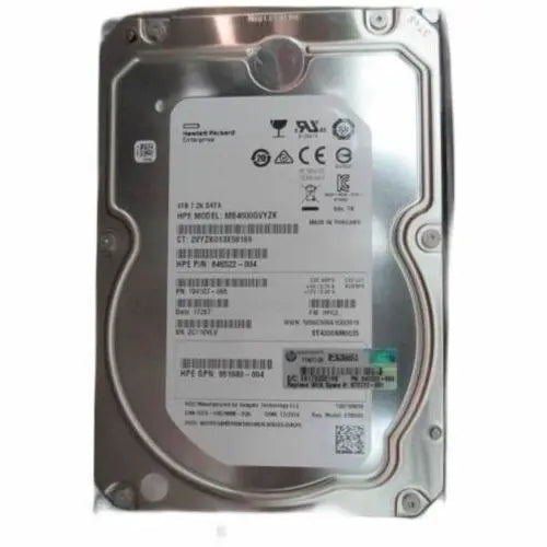 HPE Sourcing 4TB 3.5-Inch SATA Internal Hard Drive for HPE ProLiant DL360 Gen10 Servers