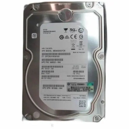 HPE Sourcing 4TB 3.5-Inch SATA Internal Hard Drive for HPE ProLiant DL360 Gen10 Servers