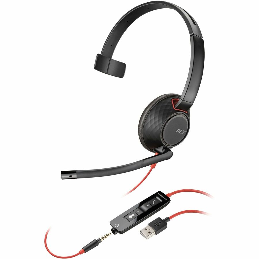 HPI SOURCING - NEW Blackwire 5210 Monaural USB-A Headset for Clear Communication and Long-Lasting Comfort
