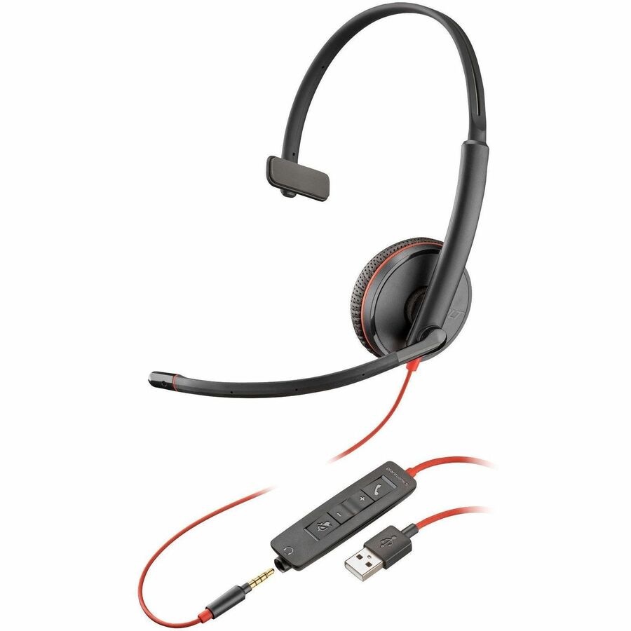 HPI SOURCING - NEW Blackwire 3215 Monaural USB-A Headset for Clear Voice Communication and Noise Cancellation