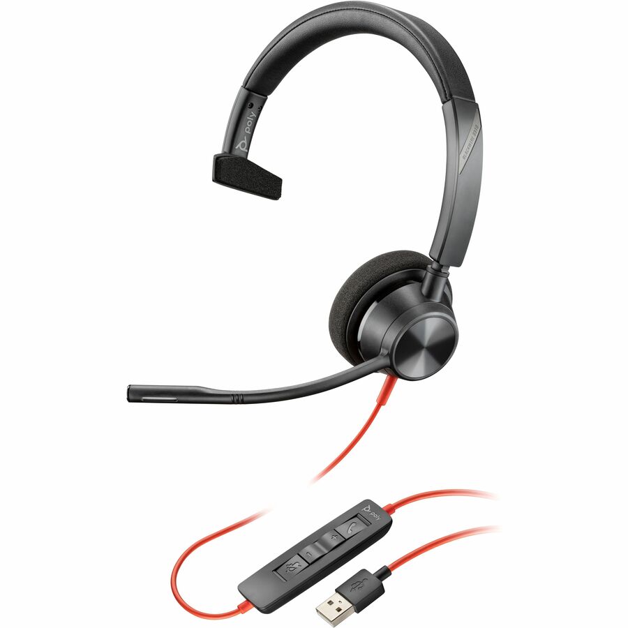HPI SOURCING - NEW Blackwire 5210 Monaural USB-A Headset for Clear Communication and Comfort