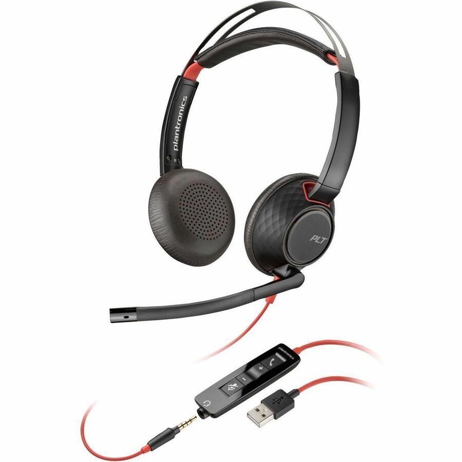 HPI SOURCING - NEW Blackwire 5220 Stereo USB-A Headset for Chromebook and Mac