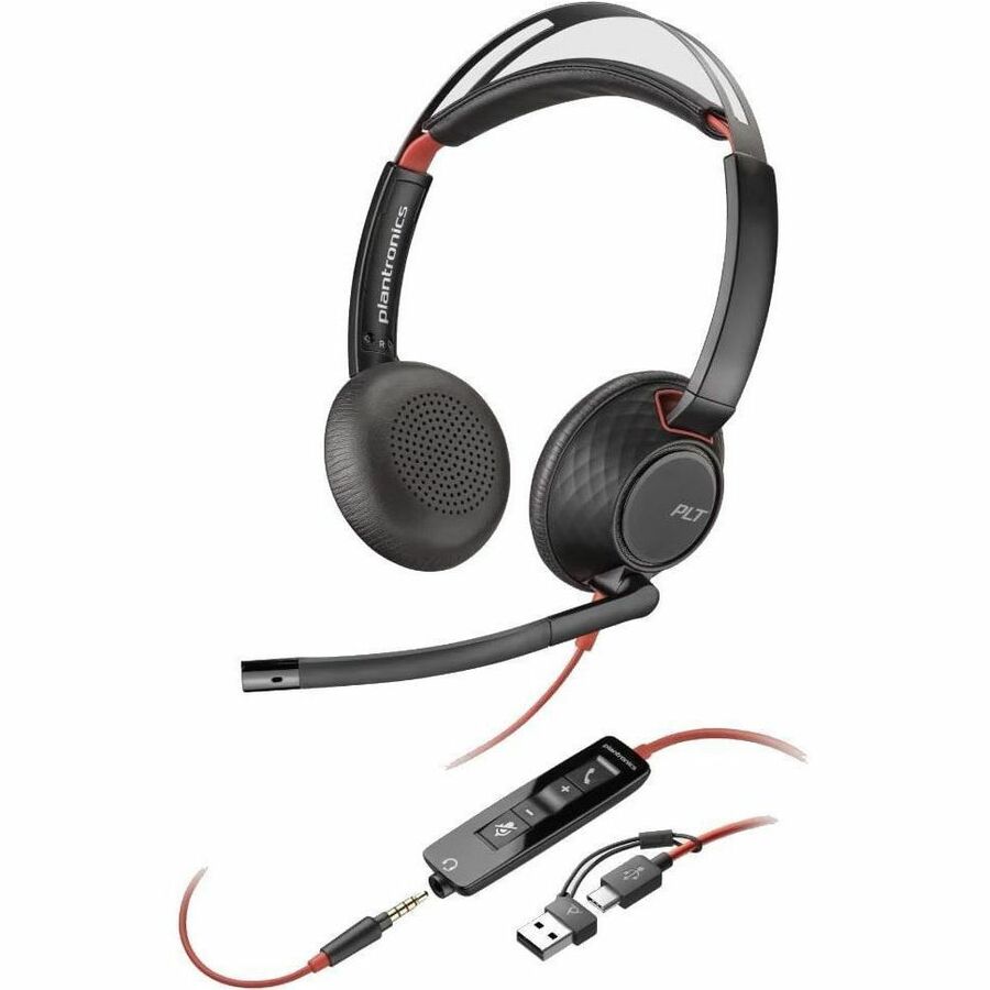 HPI SOURCING - NEW Blackwire 5220 Stereo USB-A Headset with Noise Cancellation and Comfort Fit