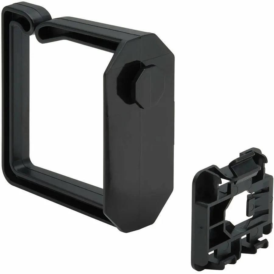 Eaton Tripp Lite Series NCM-DIN02-02 Cable Management D-Rings for DIN Rails - Multi-Angle, 2U, Black, 2 Pack
