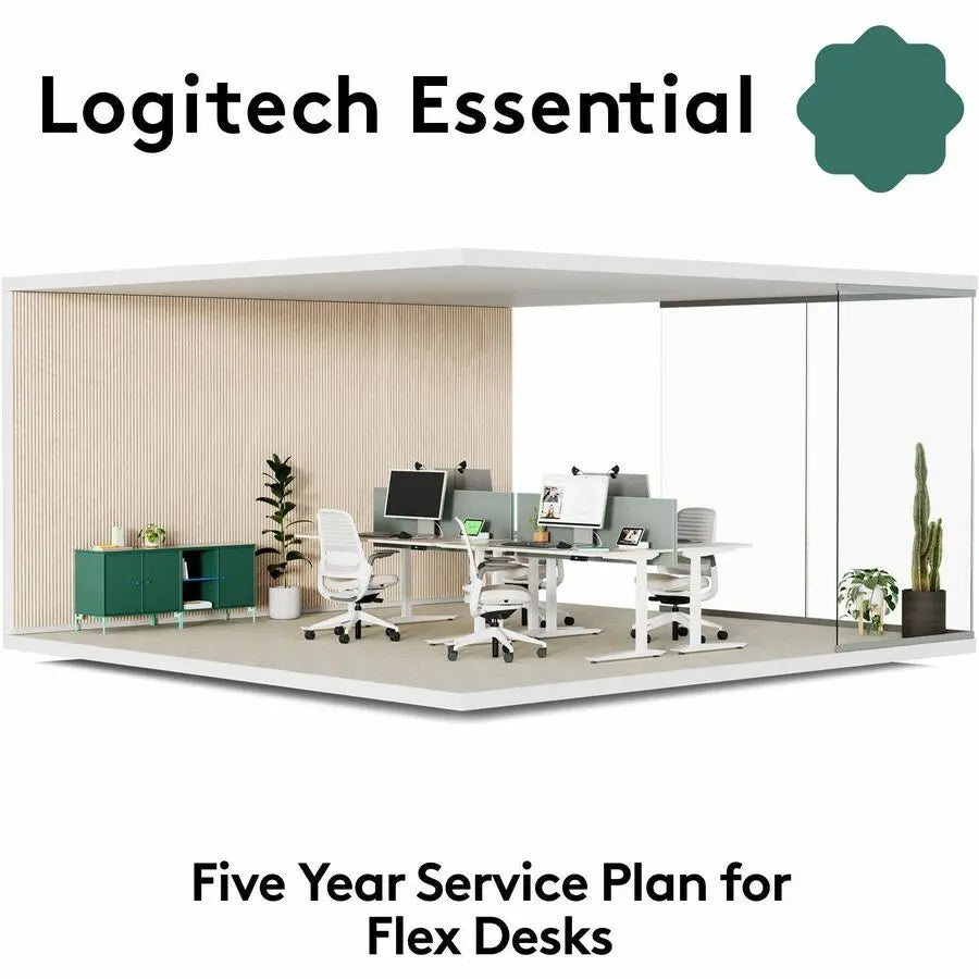 Logitech Essential for Flex Desks Service Plan - Desk Booking and Management