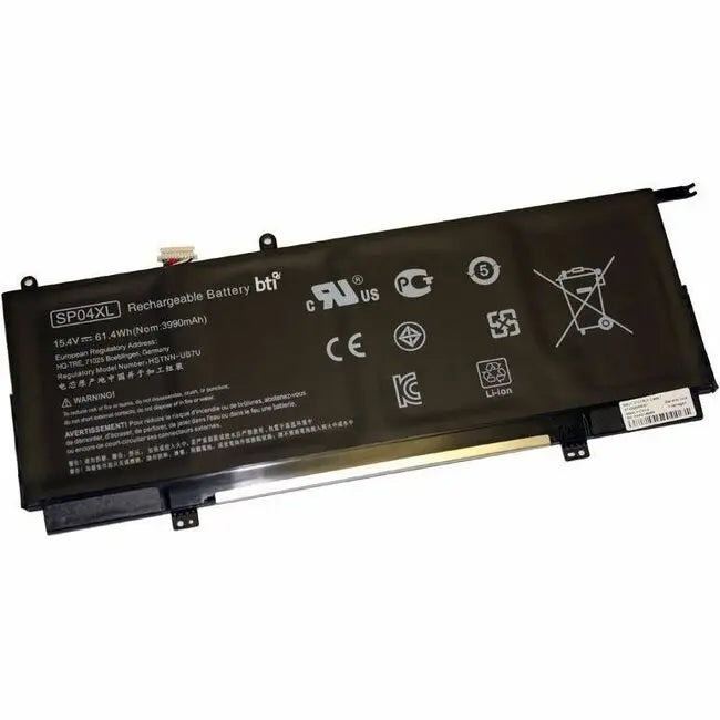 BTI SP04XL-BTI Battery for HP Spectre x360 Convertible Notebook - 15.4V 62Wh Replacement Battery