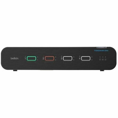 Belkin Universal 2nd Gen Secure KVM Switchbox, 4-Port Dual-Head DisplayPort, F1DN204KVM-UN4C