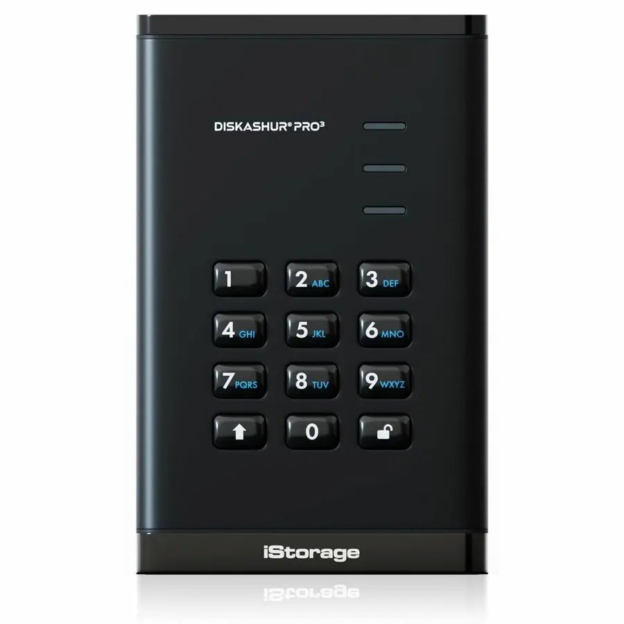 iStorage diskAshur PRO3 1TB Portable Encrypted External Hard Drive with FIPS 140-3 Level 3 Certification