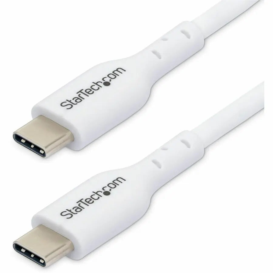 StarTech.com USB-C Data Transfer Cable 2-Pack – 6 ft (1.8 m) White, 60W Power Delivery, USB 2.0