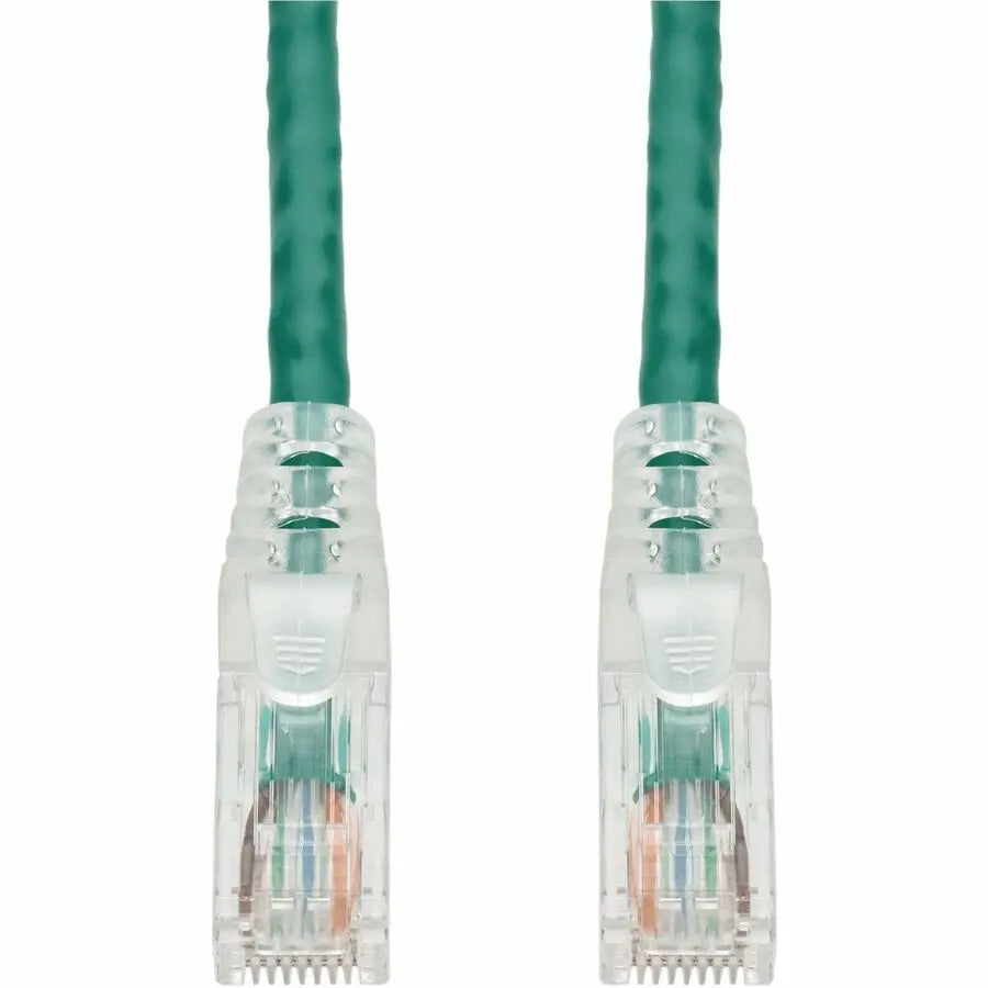 AddOn 14ft Green CAT 6 PVC Ethernet Cable with Snagless Clear Boot – TAA Compliant RJ-45 M/M