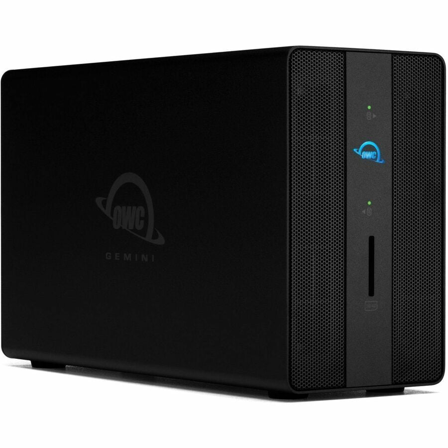 OWC Gemini Thunderbolt Dock and External Storage Enclosure with SoftRAID – Dual Drive RAID System with 8K HDMI and 2.5Gb/s Ethernet