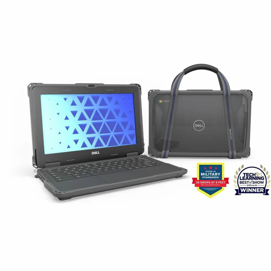 MAXCases Extreme Shell-F3 Slide Chromebook Case for Dell 3100/3110/3120 - Gray