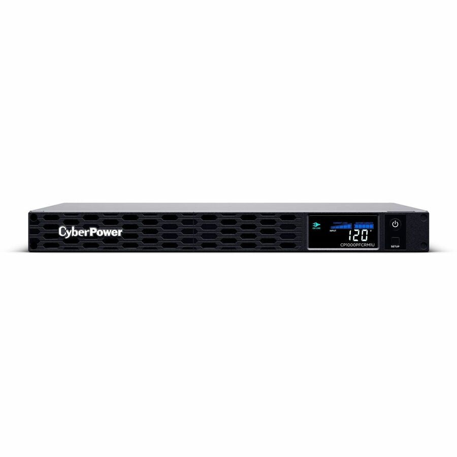 CyberPower CP1000PFCRM1U PFC Sinewave Rackmount UPS System with 1000VA / 600W Capacity