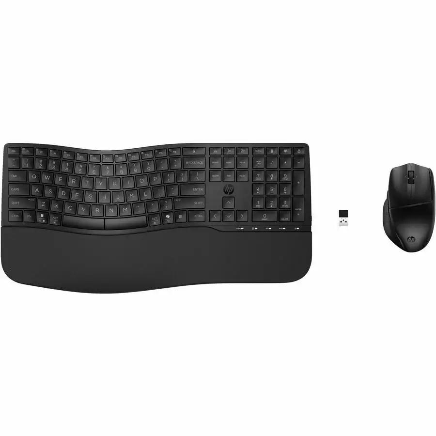 HP 685 Comfort Dual-Mode Keyboard and Mouse Combo (8T6L7UT) – Wireless, Quiet, and Secure for Business and Home Use by HP Inc.
