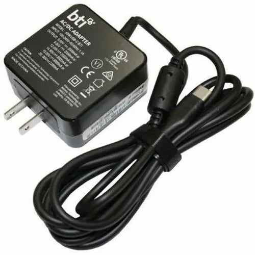 Battery Technology Inc. BTI 45W USB-C Power Adapter for Lenovo Laptops and Chromebooks