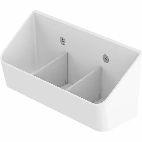 Ergotron Bin with Dividers, Horizontal T-Slot Mount - White (Part #98-673-629)