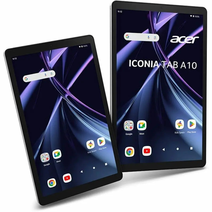Acer Iconia Tab A10 A10-21 A10-21-A0T7 Tablet - 10.1" WXGA - Allwinner - 4 GB - 128 GB Storage - Android 14 - Silver